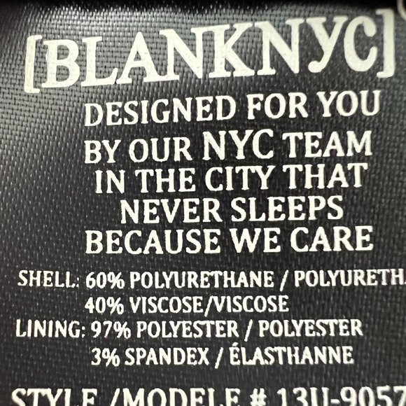 BLANKNYC Black Faux Leather Jacket Size M - Picture 3 of 5